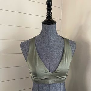 PINK Victorias Secret green sports bra size large